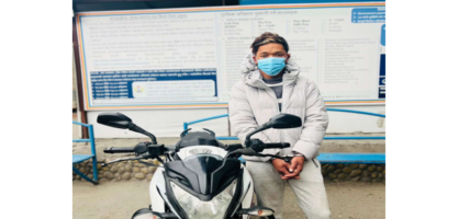 मोटरसाइकल चोरीमा संलग्न एकजना ट्राफिक प्रहरीको नियन्त्रणमा
