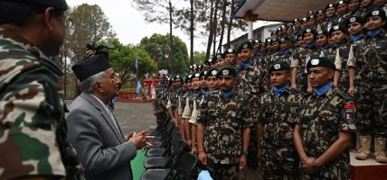 नेपाली सेना अन्तर्राष्ट्रियस्तरमा प्रतिनिधित्व गर्ने राष्ट्रको शानः राष्ट्रपति पौडेल