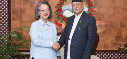 प्रधानमन्त्रीसँग राष्ट्रसंघीय अधिकारीको शिष्टाचार भेट