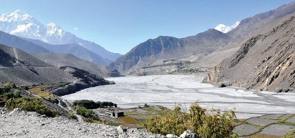 हिउँ बग्ने कालीगण्डकीको तटीय क्षेत्र उजाड भूमिमा परिणत