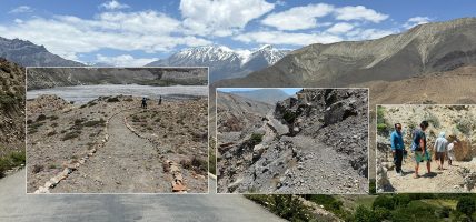 मुस्ताङका पुराना अन्नपूर्ण पदमार्ग मर्मत