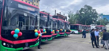 महानगर यातायातद्वारा एक दर्जन विद्युतीय बस सञ्चालन